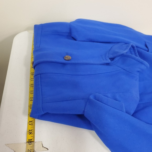 J Crew Womens Wool Factory Skirted Dress Coat Size 4 Blue‎ Formal Sophisticated - Picture 10 of 13